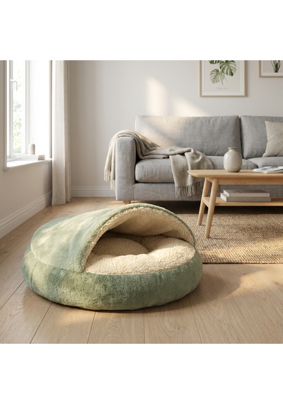 Kanguru Model Yuvarlak Kedi/köpek Yatağı