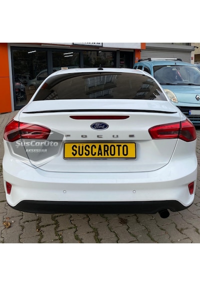 Ford Focus 4 2018 Ve Sonrası Sedan Uyumlu Bagaj Üstü Spoiler Bagaj Çıtası Piano Black Parlak Siyah 1 Adet 00 Şüscaroto Aksesuar