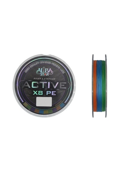 Albastar Active 8x 0.13mm 300m Multicolor 8 Örgü İp Misina 13.2kg Çeker