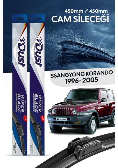 Ssangyong Korando Silecek Takımı 1996-2005 Uyumlu 450mm/450mm