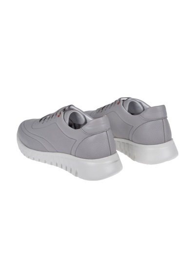 Pullman Hakiki Deri Kadın Spor Ayakkabı Sneaker Yna-2021 Gri