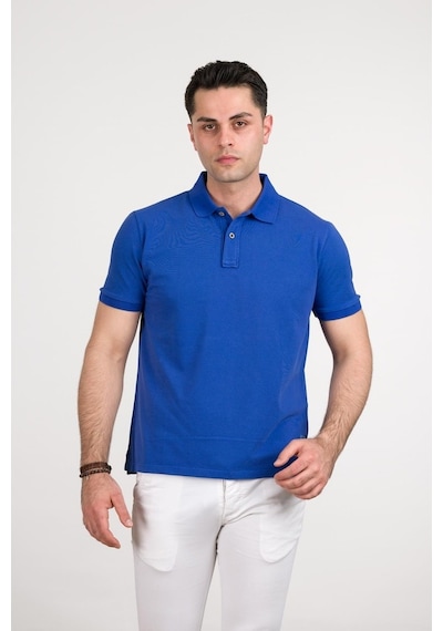 Taş Yıkama Regular Fit Lacost Kumaş Polo Yaka Pamuklu Erkek T-Shi