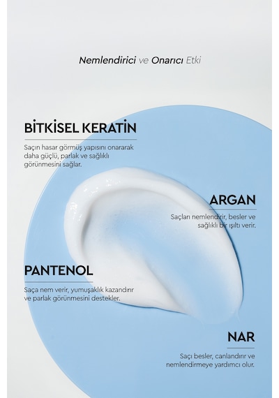 Nemlendirici & Canlandırıcı Bitkisel Saç Bakım Maskesi- Kuru Ve Yıpranmış Saçlar