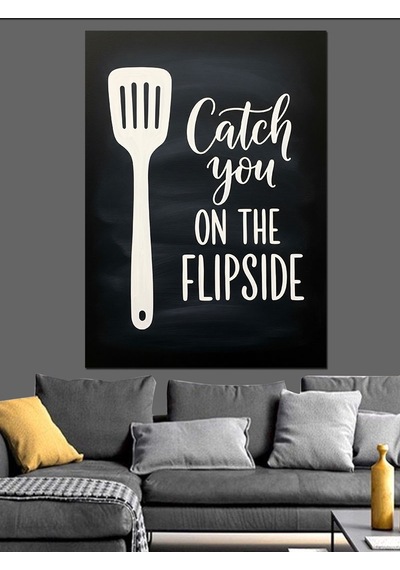 Ahşap Tablo Spatula Mutfak Sözü Yazısı