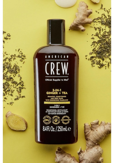 American Crew Men Ginger + Tea 3 Ü 1 Arada Şampuan 250ml