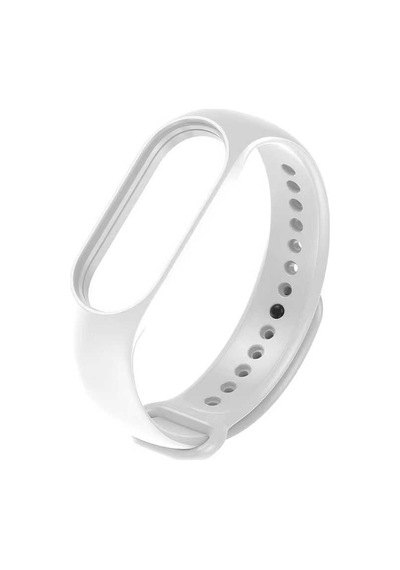 Ekılıf - Xiaomi Mi Band 7 Uyumlu - Kordon Klasik Silikon Kordon - Beyaz
