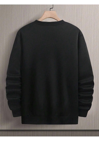 Startmore Adrift Manfinity Homme Hand Print Drop Shoulder Sweatshirt Beyaz Siyah