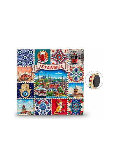 İstanbul Temalı Polyester Magnet Alk5867
