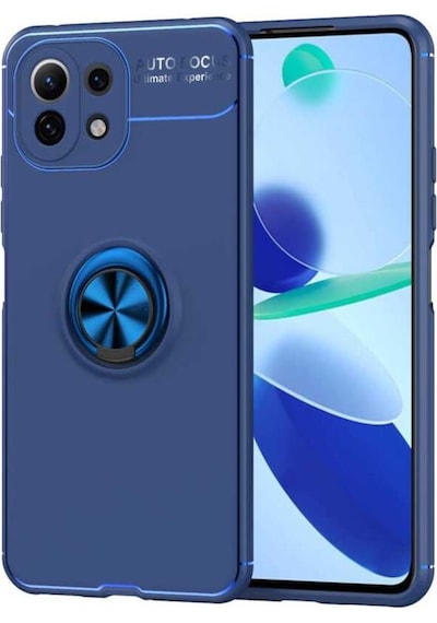 Xiaomi Mi 11 Lite Kılıf Zore Ravel Yüzüklü Silikon Kılıf