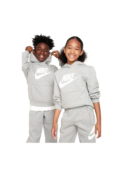Nike Club Fleece Çocuk Kapüşonlu Sweatshirt Fd2988-063 Gri