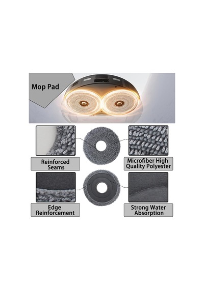 Ayrex Geoviizon Roborock Saros 10r Elektrikli Süpürge Aksesuarları, 1 Ana Fırça, 4 Hepa Filtre, 6 Temizleme Pedi, 5 Genel