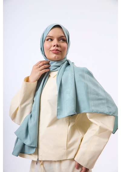 Mirsoy Scarf Zerafet Desen Şal Mint