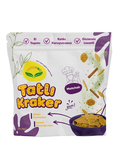Trend Food Glutensiz Cips Alternatifi Tatlı Karker 50 G Besleyici, Doğal, Fit, Temiz İçerikli