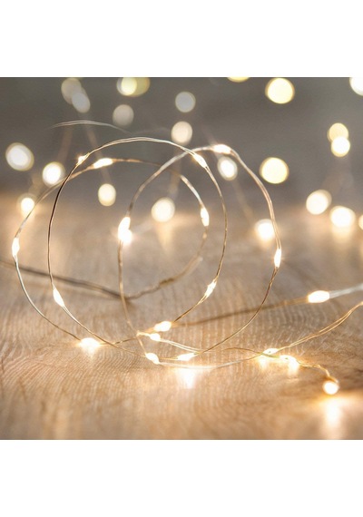 Peri Led Işık 3 Metre (sarı) Pilli + 15 Adet Küçük  Mandal