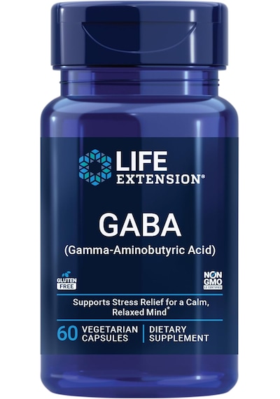 Life Extension Gaba Support Mood Support Sleep Relaxation 60 Caps