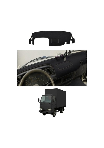 Isuzu - Nkr Wide 1997-2005 Uyumlu Torpido Koruma Kılıfı - Siyah Şeritli
