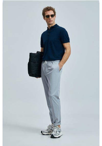 Lufian Glen Smart Erkek Chino Pantolon Slim Fit Gri Gri 111190336100150 Gri