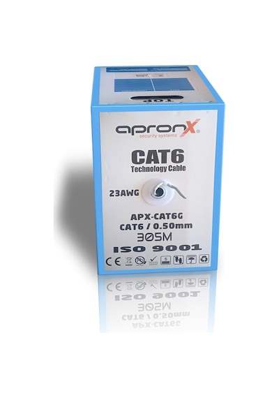 Cat6 23awg 305 Metre 0,50mm Gri Network Data Kablosu