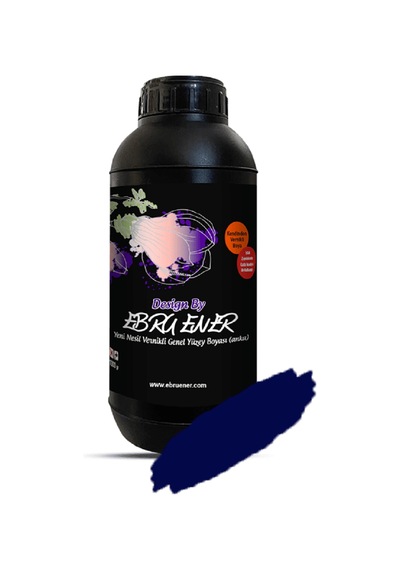Ebru Ener Anka Vernikli Genel Yüzey Boyası Lacivert 1000 Gr.