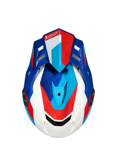 Just1 J34 Pro Globe Kapalı Motosiklet Kaskı Mavi Beyaz Kırmızı Mavi - Beyaz - Kırmızı