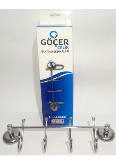 Göçer Çelik 4'Lü Banyo Askısı Krom