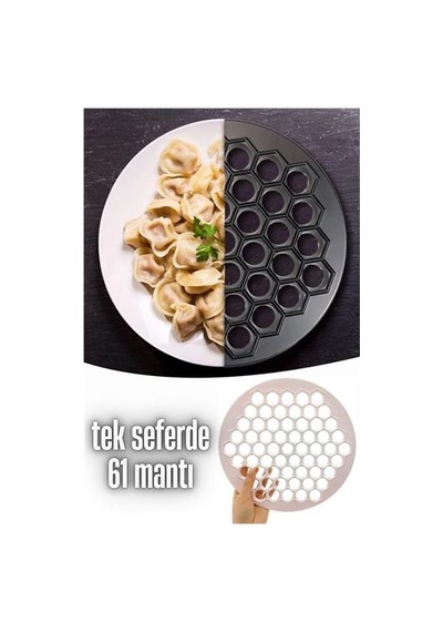 K&A Mantı Kalıbı Tek Seferde 61 Mantı Lallula Design 720866 Acı Kahverengi