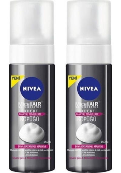 NIVEA Micellair Expert Yüz ve Göz Makyaj Temizleme Köpüğü 2 x 150 ML