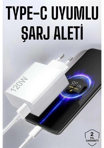 Typec 120w Şarj Aleti Hızlı Şarj Turbo Yeni Nesil