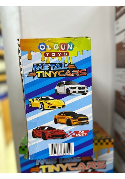 Metal Tınycars Çek Bırak Metal Oyuncak Arabalar 24 Lü Set