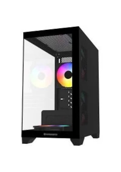 Gamebooster M6001b 600w 4 12 Rainbow Fan Mid-t M-atx Seaview Gaming Siyah Kasa
