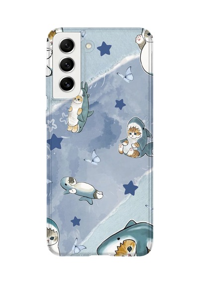 Samsung Galaxy S21 Fe Uyumlu Baskılı Şeffaf Telefon Kılıfı Koleksiyon: Cute Animals 10
