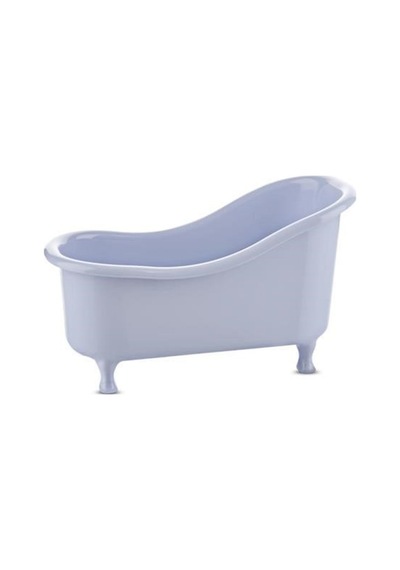 Dekoratif Mini Küvet Şeklinde Çok Amaçlı Banyo Düzenleyici Sepet Beyaz