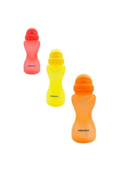 Bebedor Sportif Pipetli Bardak Yeni Üretim Neon Seri 330 Ml, Sportif Pipetli Suluk (Kod:8504)