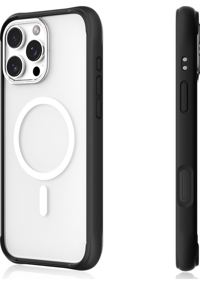 Apple Uyumlu iPhone 16 Pro Max Kılıf Magsafe Airbagli Youngkit Dynamic 2 Serisi Kapak Siyah