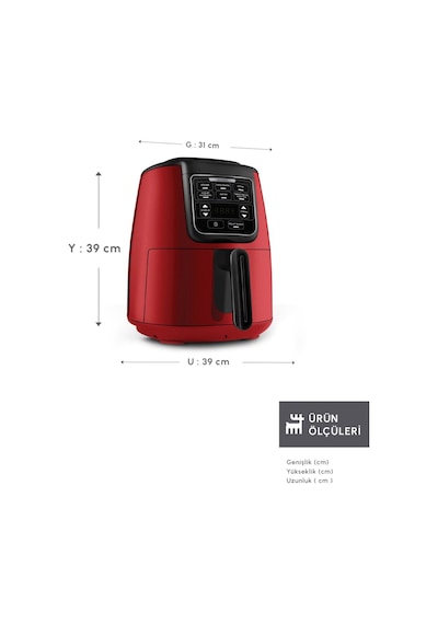 Karaca Air Pro Cook Köz XL Airfryer Fritöz 4 Kişilik