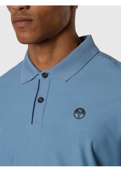 North Sails Kısa Kollu Erkek Polo Yaka T-shirt-33484 Açık Mavi