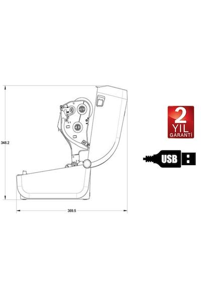 Zebra Zd220 T Etiket Barkod Yazıcı Termal Ve Termal Transfer