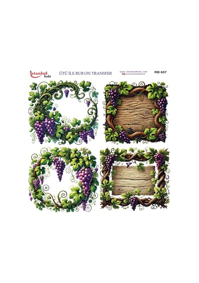 Ütü İle Rub On Transfer Kağıdı 30x30cm Rb-657