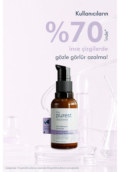 The Purest Solutions Yenileyici ve Yaşlanma Karşıtı Lipozomal Retinol Gece Serumu 20+ 30 ML
