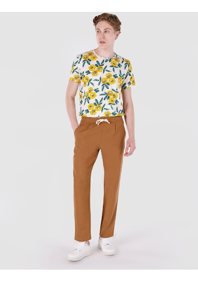 Colin's Colins Regular Fit Orta Bel Düz Paça Kahverengi Erkek Pantolon 001