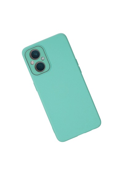 Newface - 49 - Oppo Reno 7 Lite Kılıf Lansman Glass Kapak - Csmo-tex - - Turkuaz