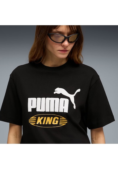 Future.puma.archıve Kıng Unısex Geniş Kesim Tişört 634406 01 Siyah