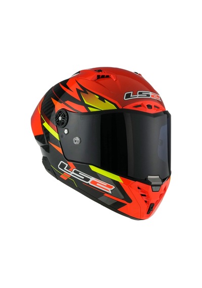 Ls2 Thunder Karbon Gp Aero Fıre Kırmızı-siyah Kask Sıyah-kırmızı