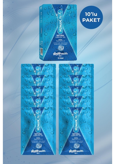 Humanlife Natural Kayganlaştırıcı Jel Lubricant 10 x 5 G