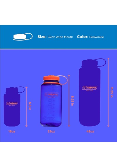 Nalgene Su Şişesi 'wh Sustain' - 1 L Periwinkle Çok Renkli