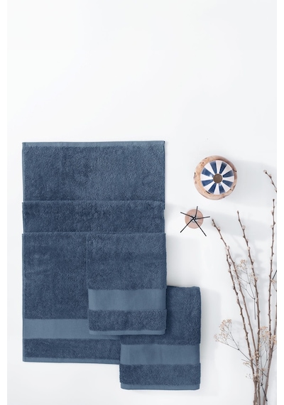 Yataş Essentials 3'lü El / Yüz / Baş Havlu Seti Navy - 50x90 CM Lacivert