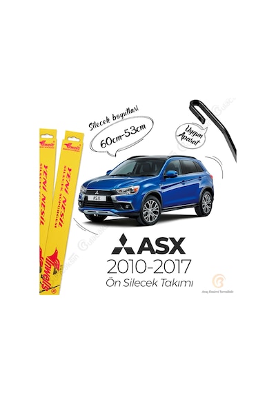 Mitsubishi Asx Muz Silecek Takımı 2010-2017 İnwells