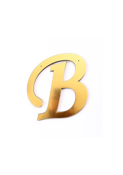 Aynalı Gold Pleksi B Harfi