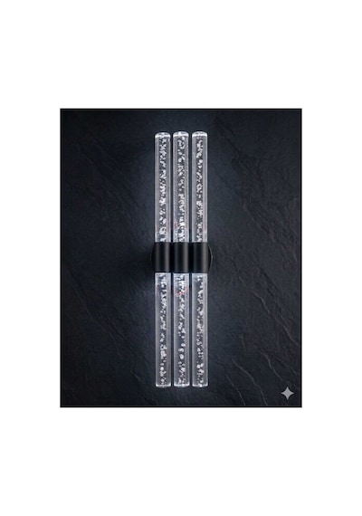 Bubbleflux Trio Large 51 Cm Modern Tasarım Led Aplik - Duvar Lambası - Siyah - Elektrikli - Beyaz Led Siyah Elektrikli Trio