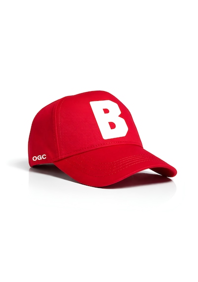 Ogc B Harfi Unisex Şapka Kırmızı